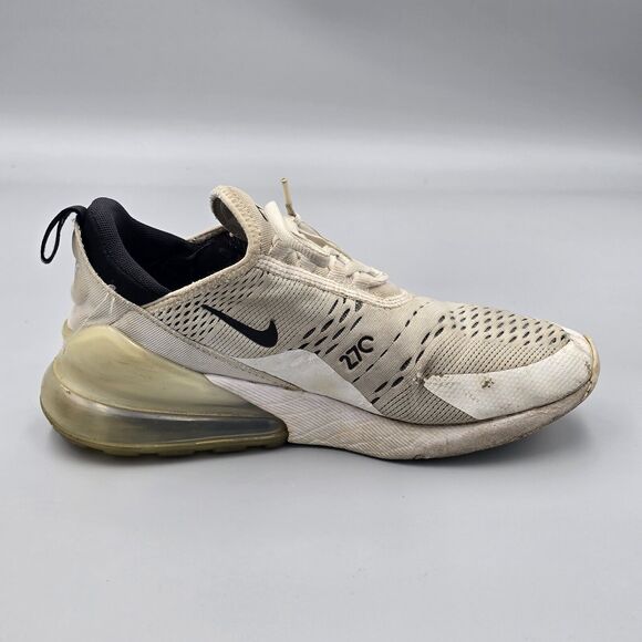 Nike Women's Size 7.5 US WMNS Air Max 270 AH6789 100 White Black Sneakerd Shoes - Picture 8 of 12